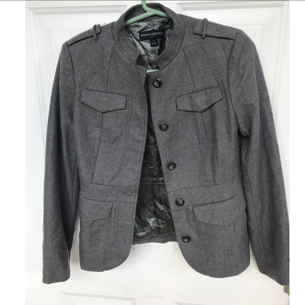 Banana Republic grey jacket size 2